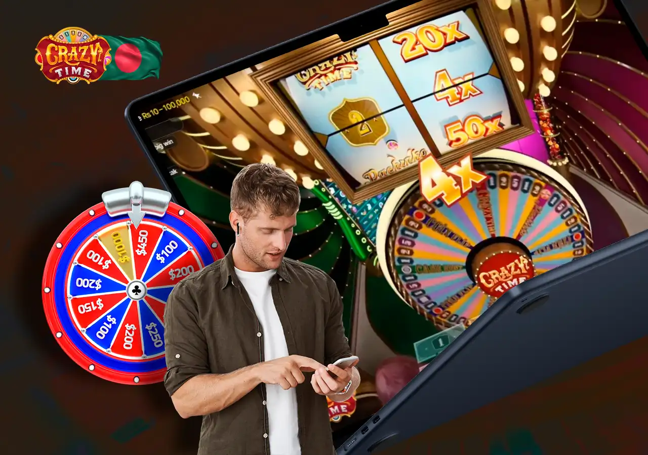 A man looks into the screen of his cell phone and screenshot the page of a demo casino game